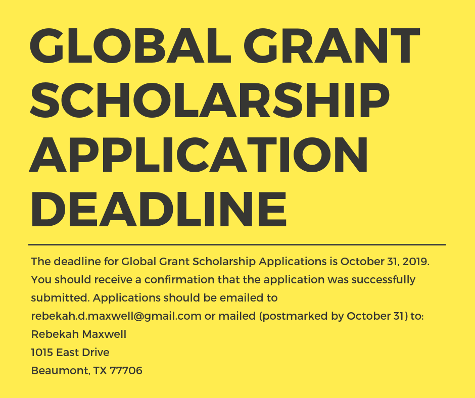 Global Grant Scholarship Application | Rotary District 5910